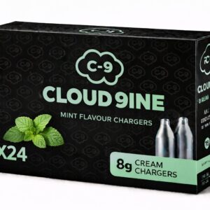 CLOUD 9INE premium mint flavour infused cream chargers